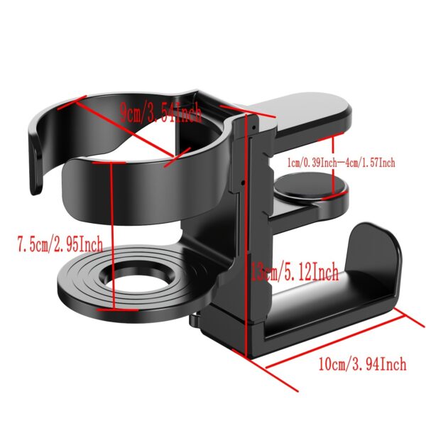 2-in-1 Desk Cup & Headphone Holder - Gaming Headset Mount with Drink Rack for Computer Desks - Imagen 6