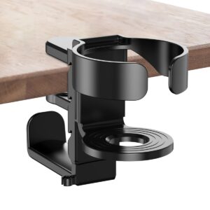 2-in-1 Desk Cup & Headphone Holder - Gaming Headset Mount with Drink Rack for Computer Desks