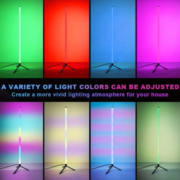 Corner LED Light with Smart Remote, Featuring RGB Color Options, Powered by a USB Jack, Offering Four Modes, Ideal for Music, Gaming Spaces, And Festive Bedroom Decor. - Imagen 8